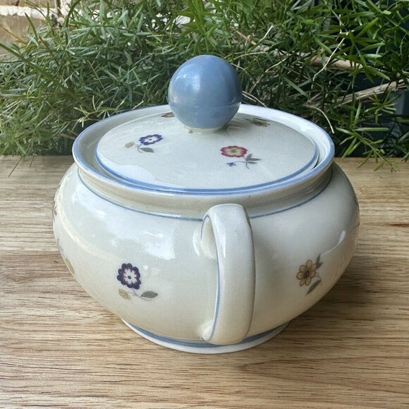VTG‎ Seltmann Weiden Bavaria Sugar Bowl w Lid 4" Porcelain Flowers Motif Germany - Picture 2 of 13